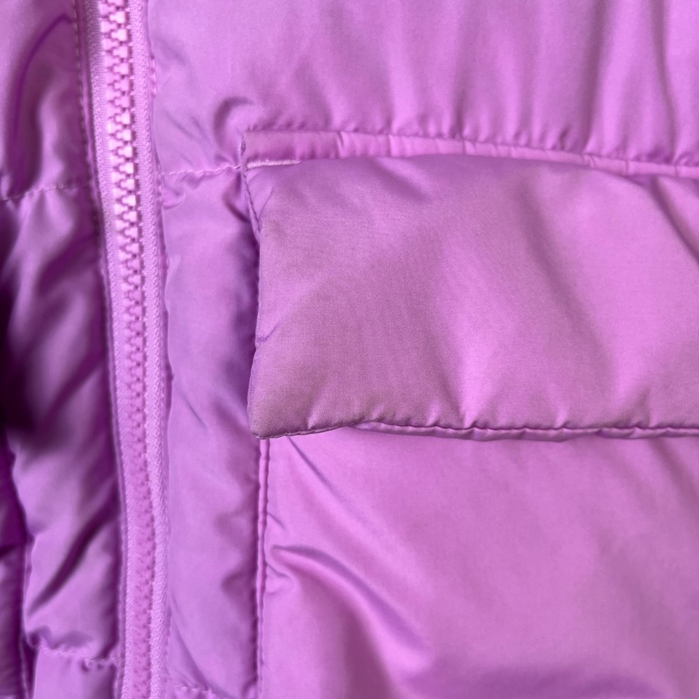 The North Face Kids Purple Hooded Puffer Jacket Sherpa Lined Insulated Coat 4 - Picture 5 of 14
